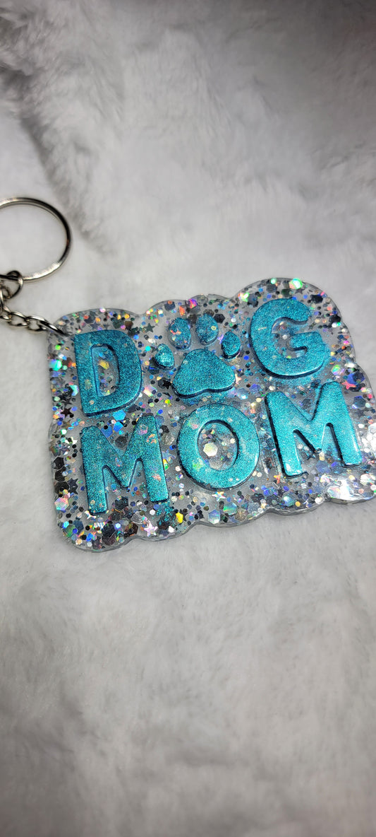 Dog Mom Keychain