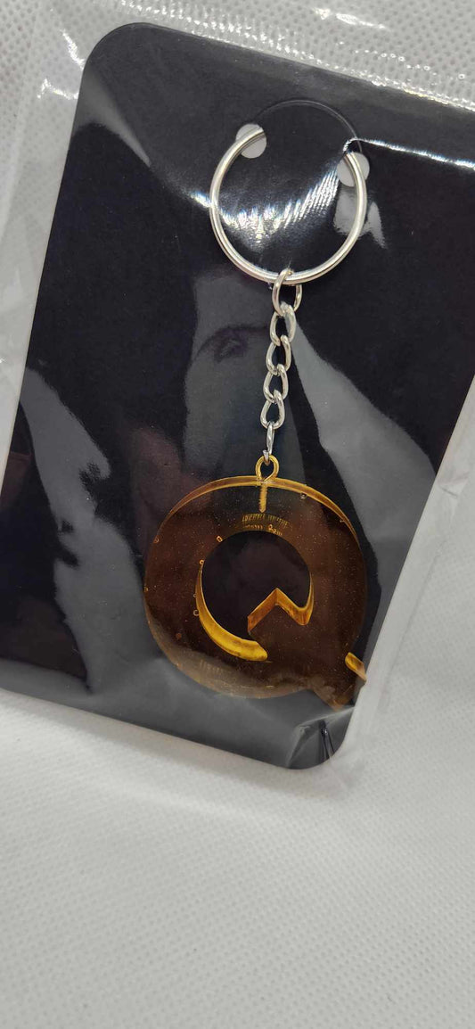 Letter Keychain "Q'